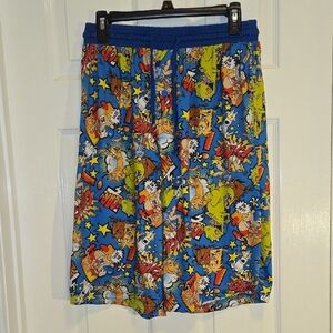 Nickelodeon Blue Cartoon Print Pajamma Shorts